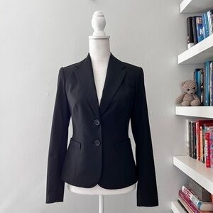 The Limited classic two button black blazer, size 0